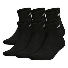 Big & Tall Adidas 6-pack ClimaLite Performance Quarter Socks