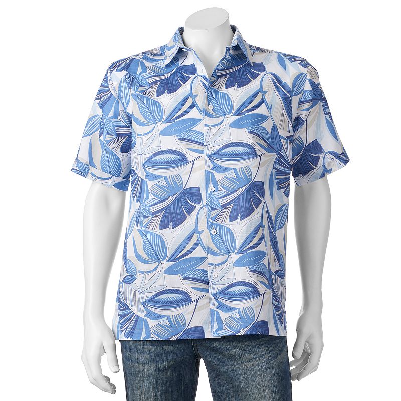 Havanera Tropical Print ButtonDown Shirt Men