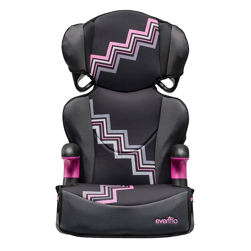 Evenflo Big Kid Sport Mia 2-in-1 Booster Car Seat, Pink