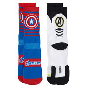 Boys Marvel The Avengers 2-Pack Athletic Socks
