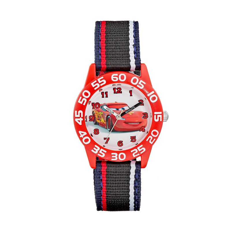 Disney \/ Pixar Cars Lightning McQueen Boys' Time Teacher Watch, Boy's, Black