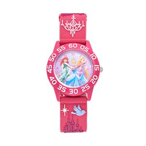 Disney Princess Ariel, Cinderella & Rapunzel Girls' Time Teacher Watch