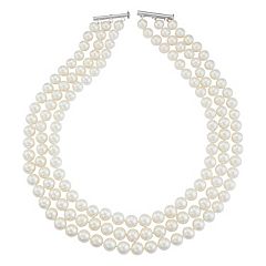 Freshwater Cultured Pearl Multistrand Necklace by