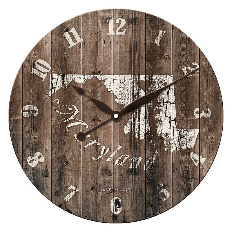 FirsTime State Wall Clock, Multicolor