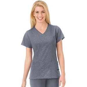 Plus Size Jockey Scrubs Classic Solid Illusion Top