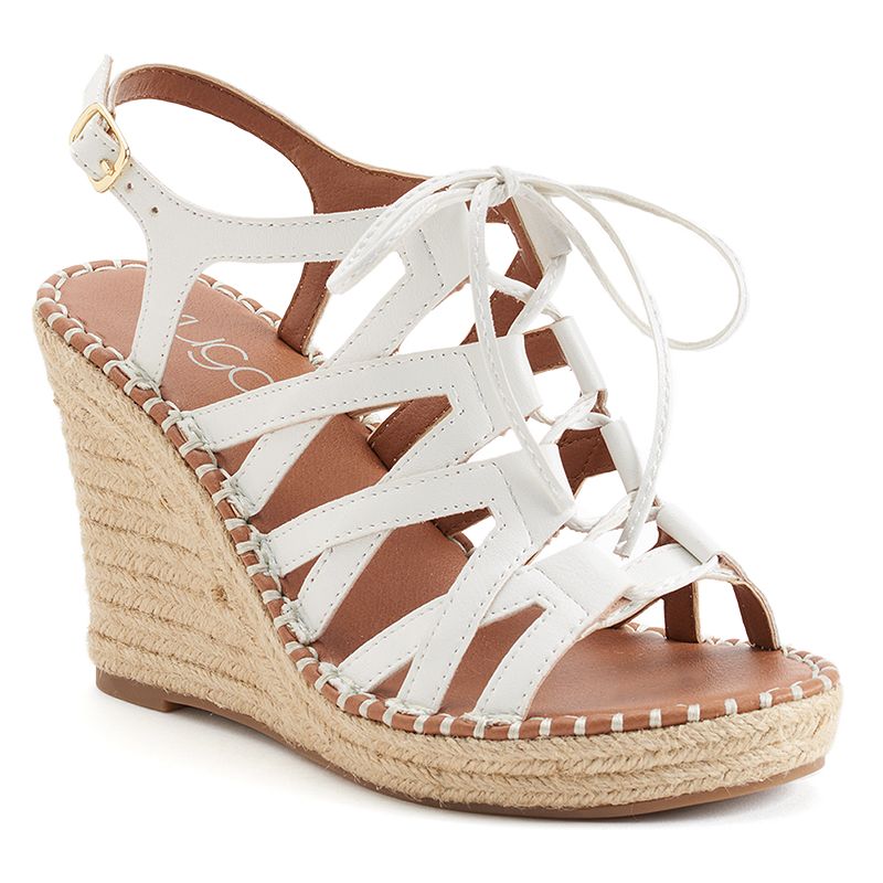 White Padded Footbed Sandals Kohl's