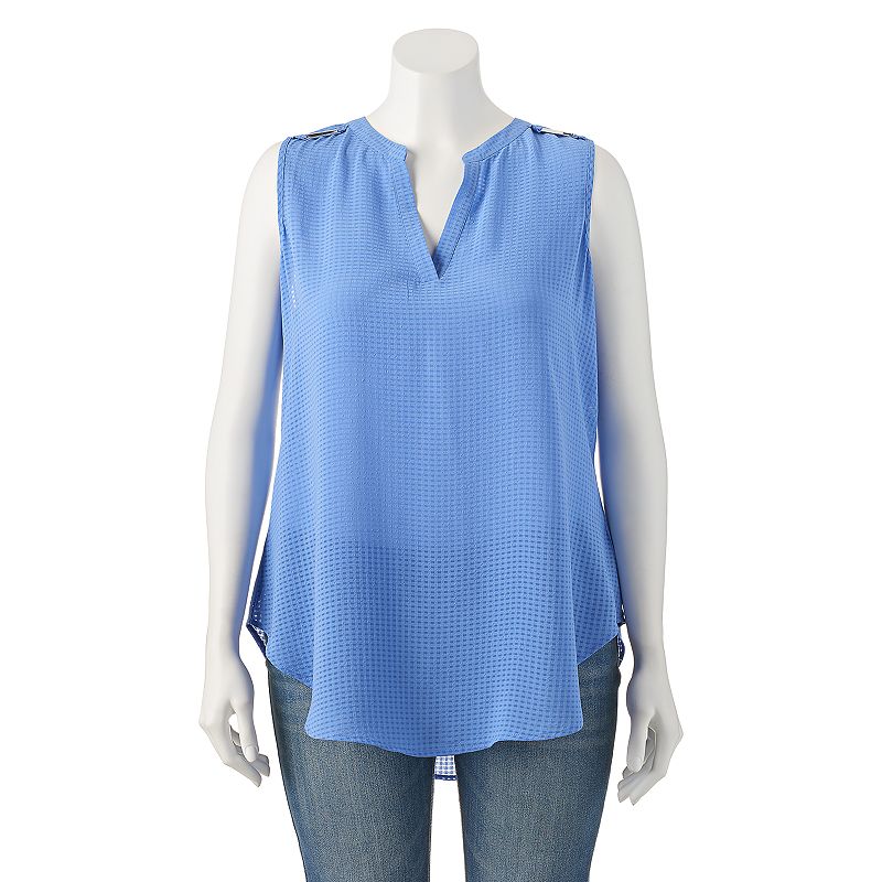 Juniors Blue Sleeveless Top Kohl's