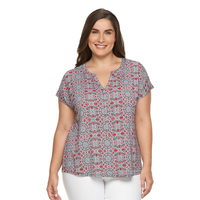 kohls short sleeve tops