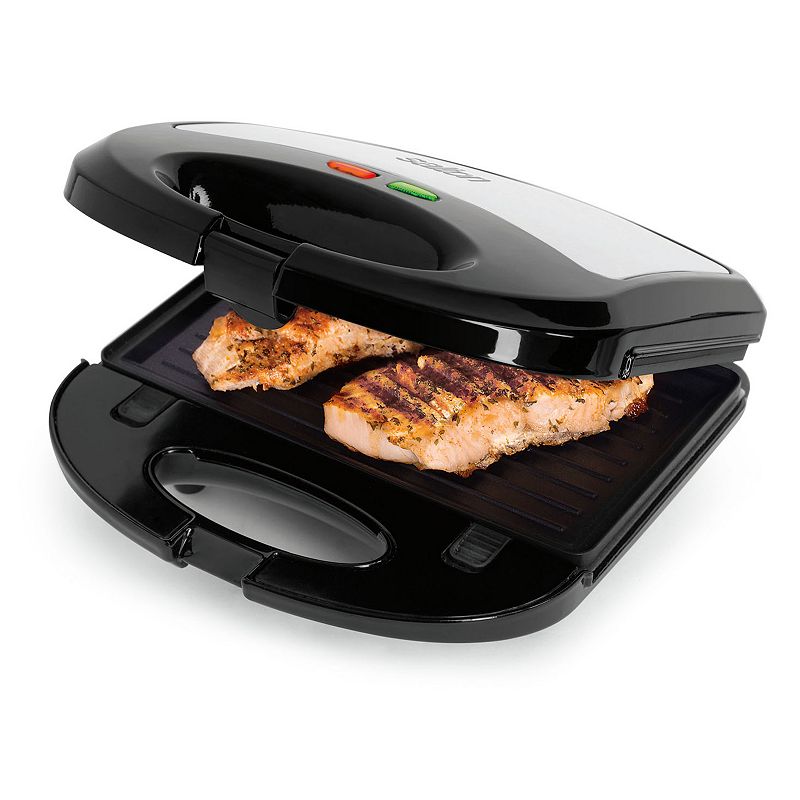 Salton 3-in-1 Grill, Sandwich & Waffle Maker, Black