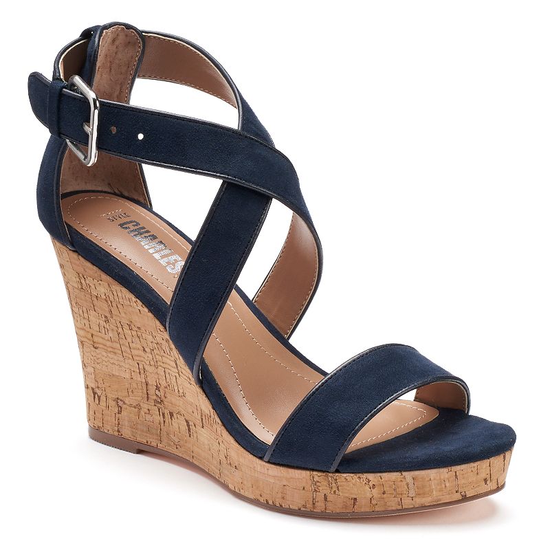 Cork Womens Wedge Sandals Kohl's