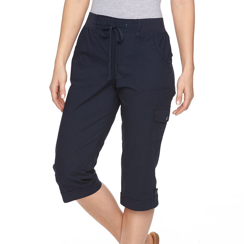 elastic waist capris