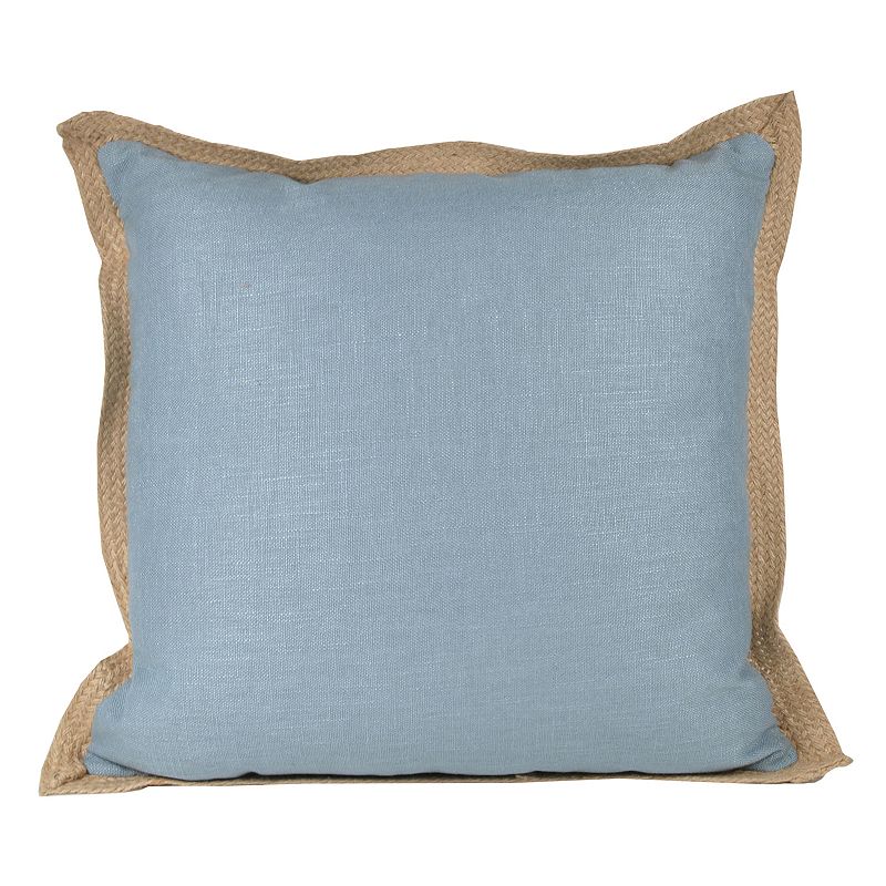 Jute Trim Throw Pillow DealTrend