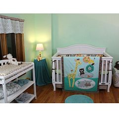 Lolli Living Zig Zag Zoo 6-pc. Crib Bedding Set