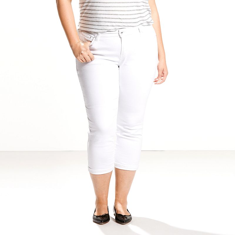 levi capris plus size
