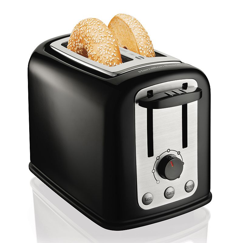 Hamilton Beach SmartToast Extra-Wide 2-Slot Toaster, Black