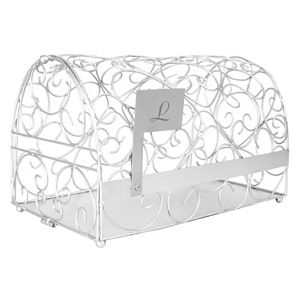 Cathy's Concepts Monogram Silver-Tone Mailbox Card Holder
