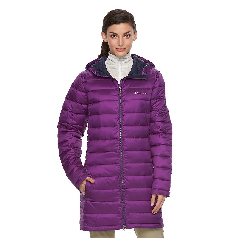 Women's Columbia Frosted Ice Hooded Puffer Jacket, Size: XL, Purple Oth