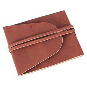 Cathy's Concepts Monogram Leather Journal Guestbook