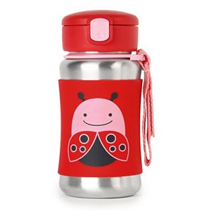 Skip Hop Zoo 12-ounce Stainless Steel Straw Bottle