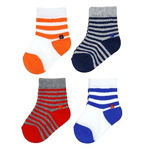 Baby Boy / Toddler Boy Jumping Beans® 4-pk. Crew Socks