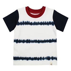 Baby Boy Burt's Bees Baby Organic Tie-Dye Striped Tee
