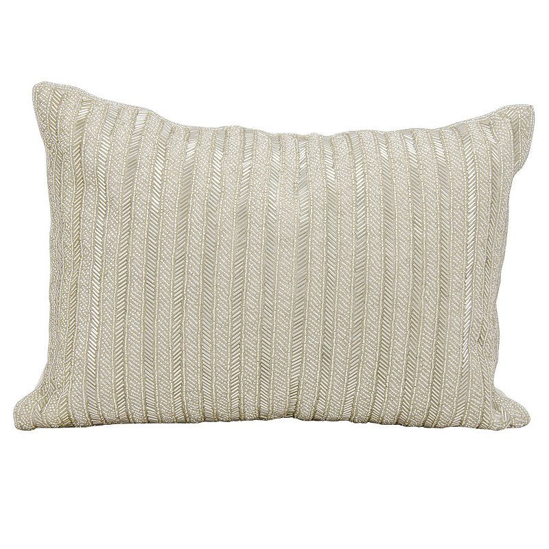 Mitchell Gold + Bob Williams Beaded Greek Key Pillow, 24