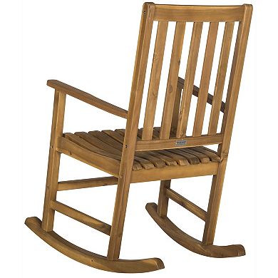 Safavieh Barstow Brown Patio Rocking Chair