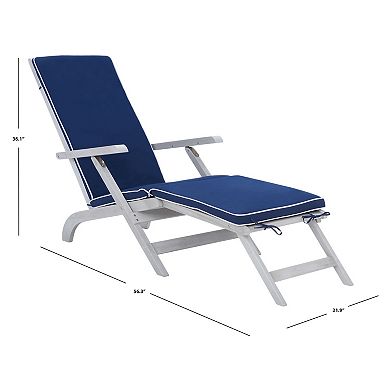 Safavieh Palmdale Gray Patio Lounge Chair