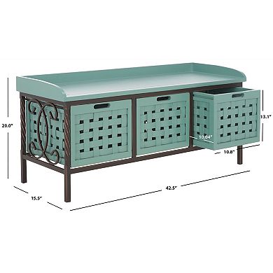 Safavieh Isaac Wooden Storage Bench