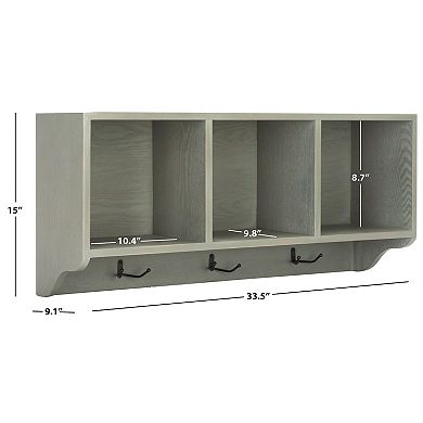 Safavieh Alice 3-Hook Wall Shelf