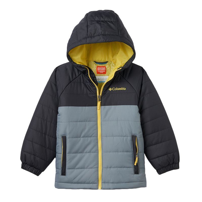 Boys 4-7 Columbia Insulated Thermal Coil Hooded Puffer Jacket, Boy's, Size: 4-5, Grey (Charcoal)