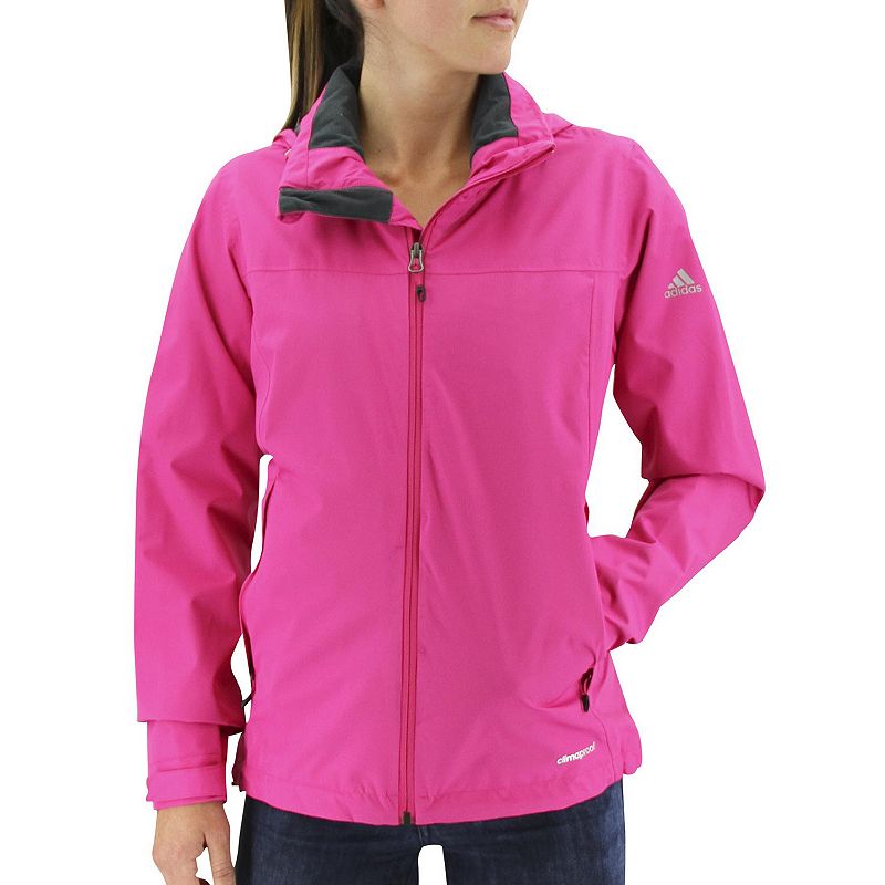 pink adidas rain jacket