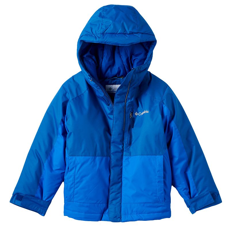 Boys 4-7 Columbia Heavyweight Hooded Jacket, Boy's, Size: 6-7, Turquoise\/Blue (Turq\/Aqua)