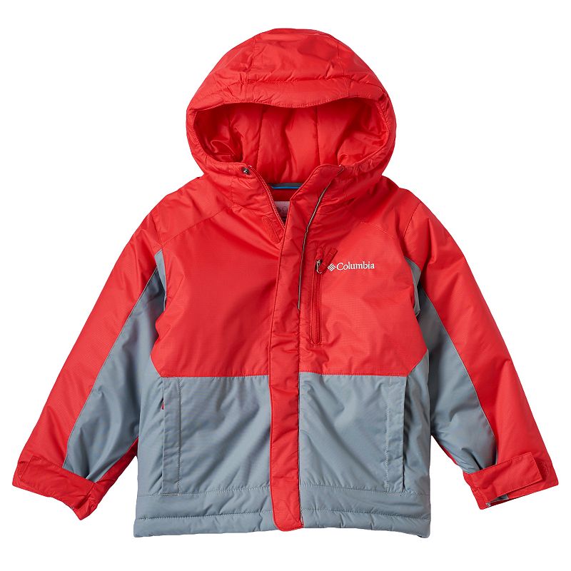 Boys 4-7 Columbia Heavyweight Hooded Jacket, Boy's, Size: 6-7, Med Red