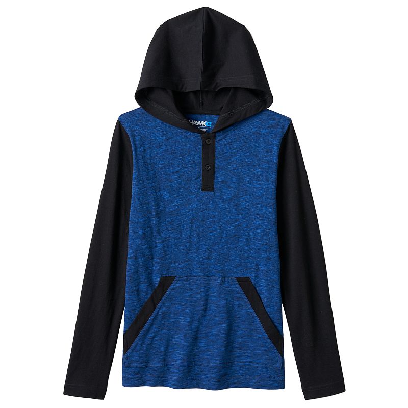 Boys 8-20 Tony Hawk Colorblock Hooded Tee, Boy's, Size: Large, Blue (Navy)