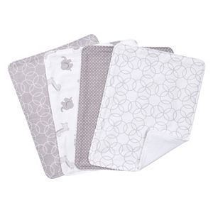 Trend Lab 4-pk. Gray & White Circles Burp Cloth Set