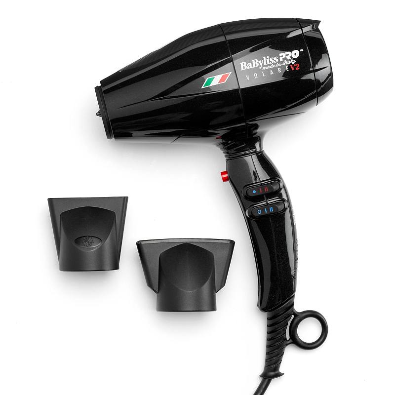 BaByliss Pro Nano Titanium Volare V2 Mid-Size Hair Dryer, Black