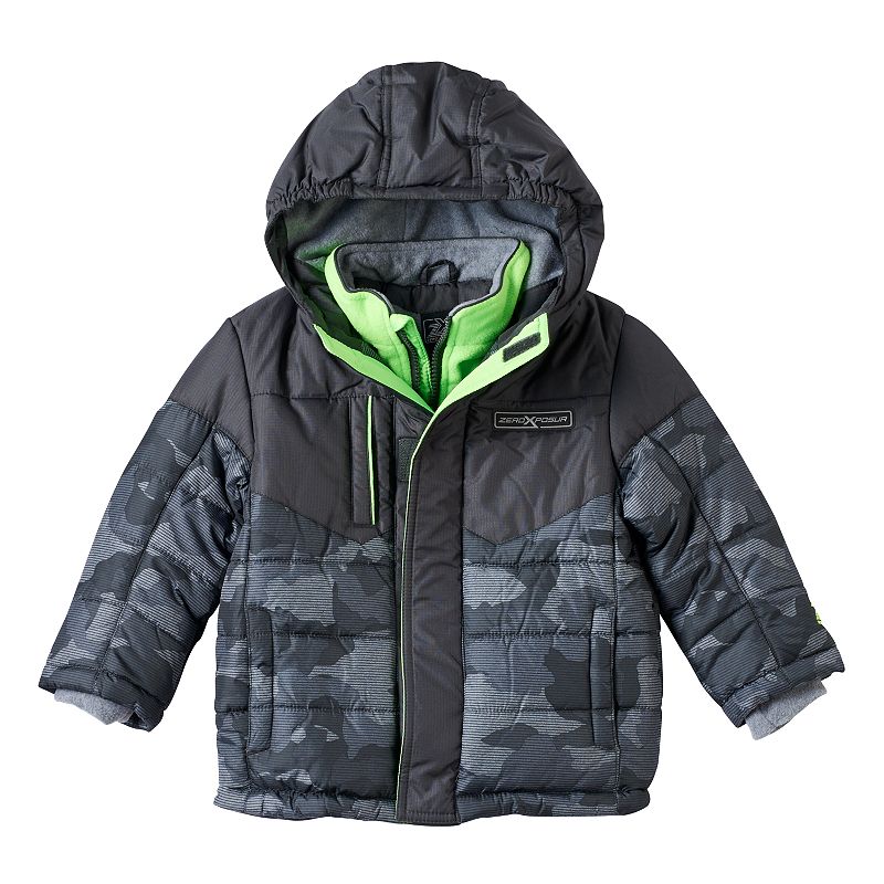 Toddler Boy ZeroXposur Heavyweight Fleece-Lined Camouflage Jacket, Size: 2T, Blue Other