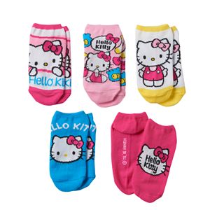 Girls 4-16 Hello Kitty® 5-pk. No-Show Socks
