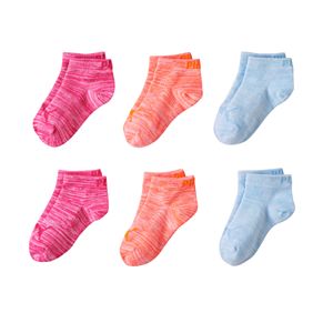 Girls PUMA 6-pk. Low Cut Space-Dyed Socks