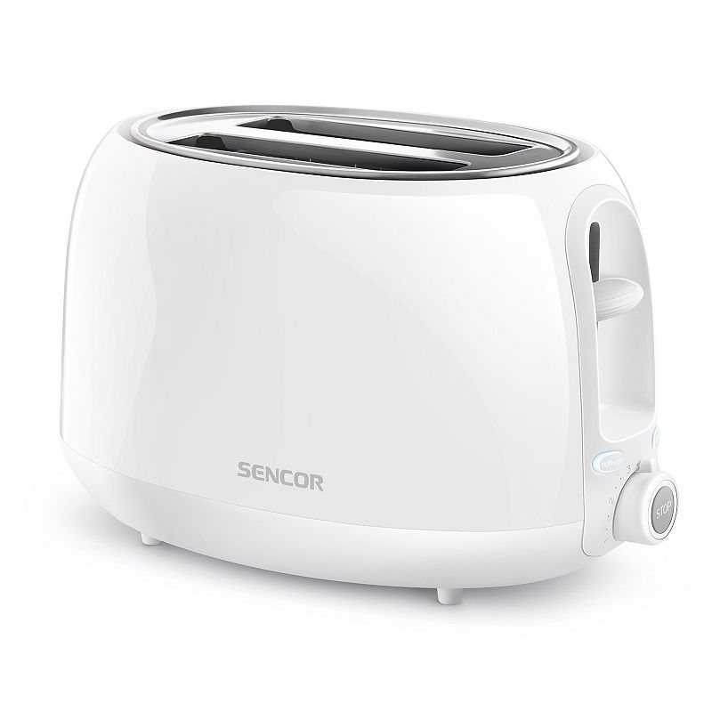 Sencor 2-Slice Electric Toaster, White