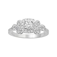 Simply Vera Vera Wang 14k White Gold 3/4 Carat T.W. Diamond Bow Ring by