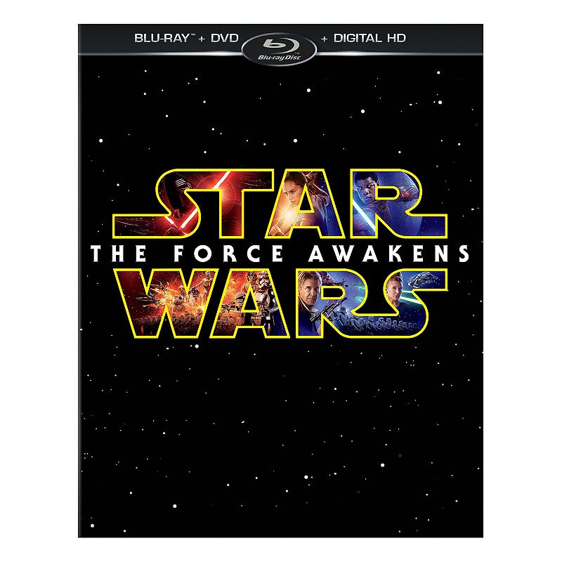 Star Wars: Episode VII The Force Awakens Blu-ray with DVD & Digital HD, Multicolor
