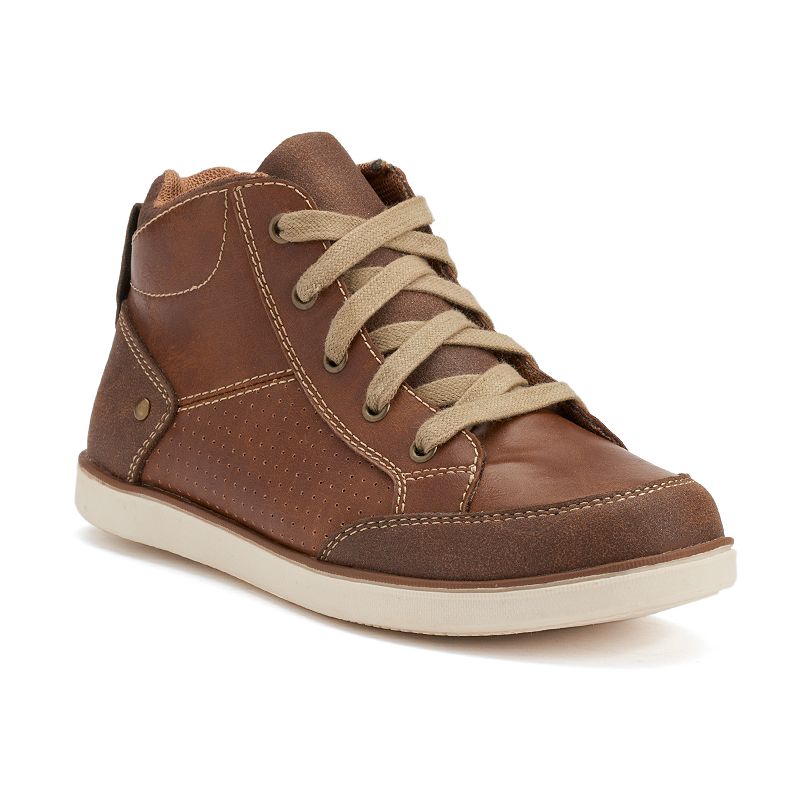 SONOMA Goods for Life Boys' Sport Bottom High-Top Shoes, Boy's, Size: medium (3) , Brown