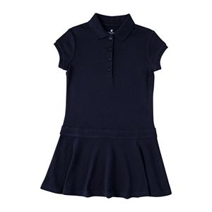 Girls 4-6x Chaps School Uniform Short Sleeve Polo Shirt Dress