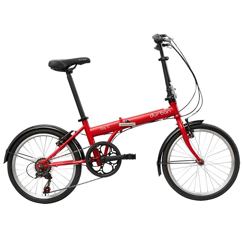 Durban Bikes One 20-in. Wheel Red Folding Bike