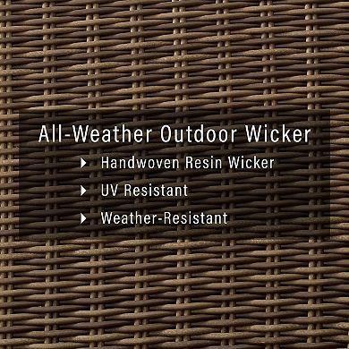 Bradenton Wicker Outdoor Conversation 5-piece Set