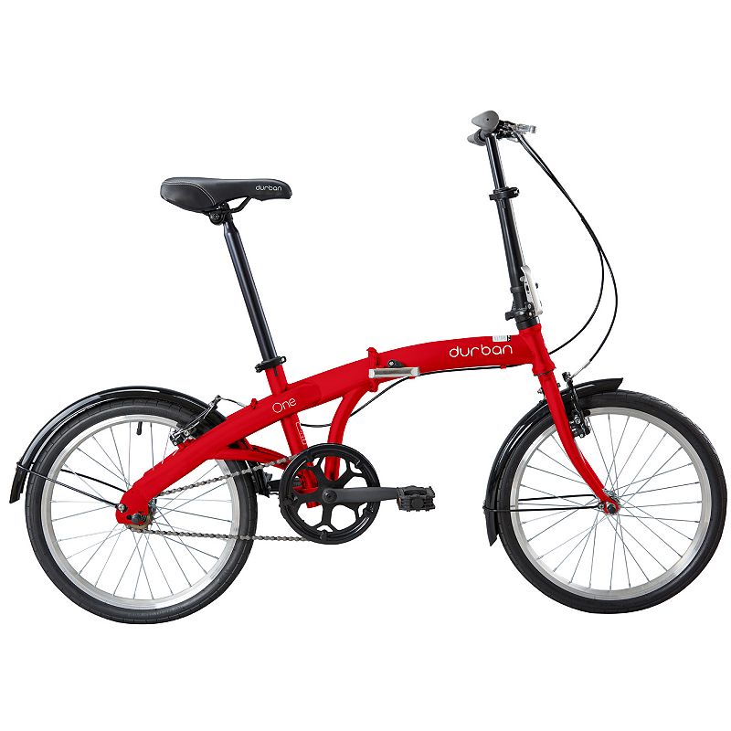 Durban Bikes Bay 6 20-in. Wheel Folding Bike, Red