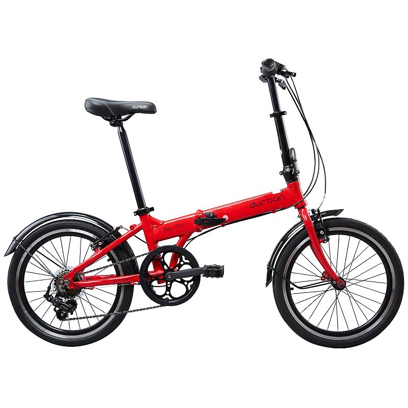 Durban Bikes Bay Pro 20-in. Wheel Folding Bike, Red