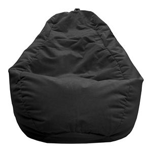 Large Teardrop Microfiber Faux-Suede Bean Bag Chair